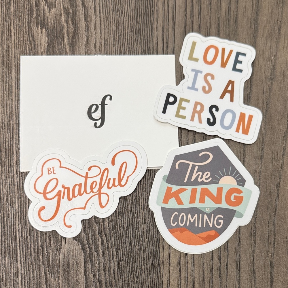 Elevated Faith- Christian Sticker Set- Set of 3